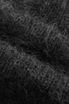 SWAYING/KNIT mohair hollow floral pullover (with suspenders) SW23AW1T51 dark gray PS64